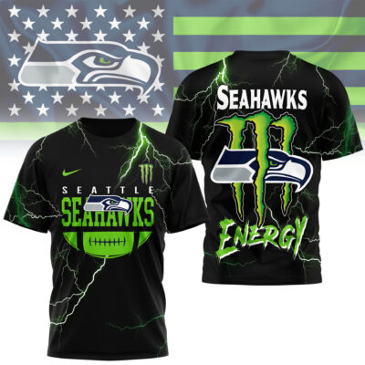 Seattle Seahawks | Premium NFL Monster Energy Graphic Shirt