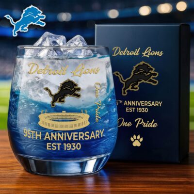 Detroit Lions | Premium NFL Legacy Celebration Whiskey Glass