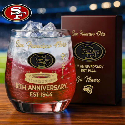 San Francisco 49ers | Premium NFL Legacy Celebration Whiskey Glass