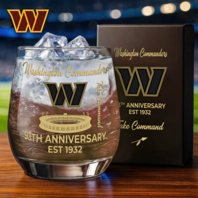 Washington Commanders | Premium NFL Legacy Celebration Whiskey Glass