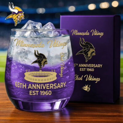 Minnesota Vikings | Premium NFL Legacy Celebration Whiskey Glass