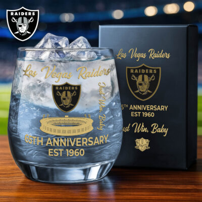 Las Vegas Raiders | Premium NFL Legacy Celebration Whiskey Glass