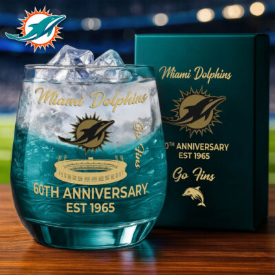 Miami Dolphins | Premium NFL Legacy Celebration Whiskey Glass