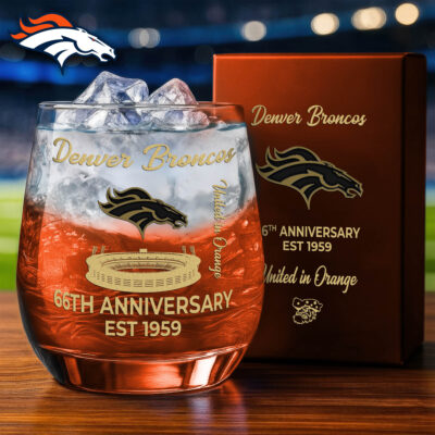 Denver Broncos | Premium NFL Legacy Celebration Whiskey Glass