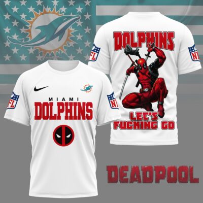Miami Dolphins | Premium NFL Deadpool Fan 3D Shirt