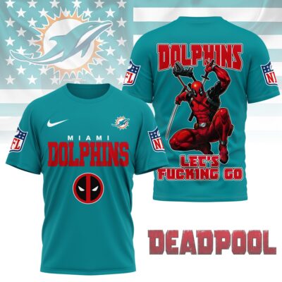 Miami Dolphins | Premium NFL Deadpool Fan 3D Shirt