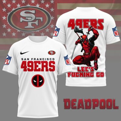 San Francisco 49ers | Premium NFL Deadpool Fan 3D Shirt