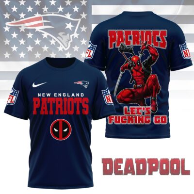 New England Patriots | Premium NFL Deadpool Fan 3D Shirt