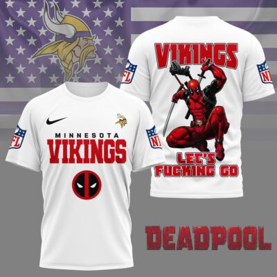 Minnesota Vikings | Premium NFL Deadpool Fan 3D Shirt