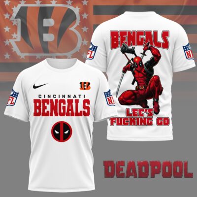 Cincinnati Bengals | Premium NFL Deadpool Fan 3D Shirt