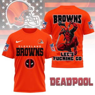Cleveland Browns | Premium NFL Deadpool Fan 3D Shirt