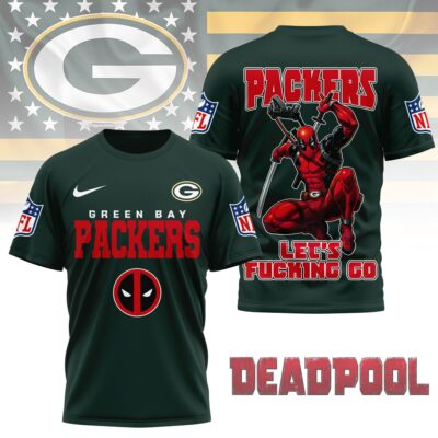 Green Bay Packers | Premium NFL Deadpool Fan 3D Shirt
