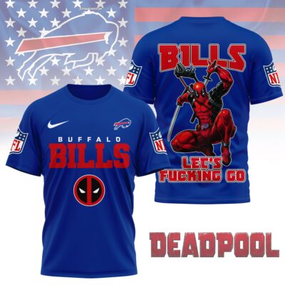Buffalo Bills | Premium NFL Deadpool Fan 3D Shirt