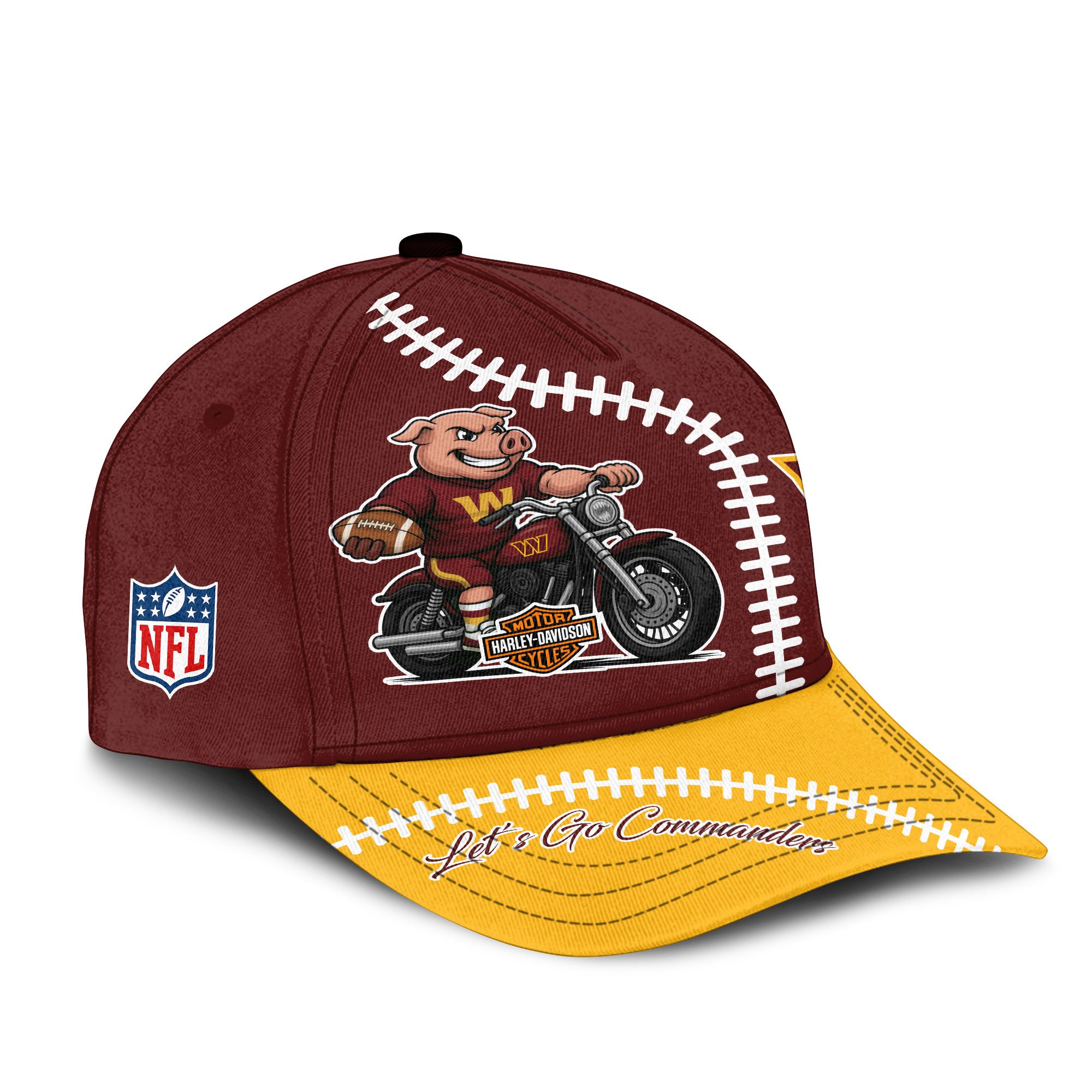 Washington Commanders | Premium NFL Harley Davidson Cap - Image 2