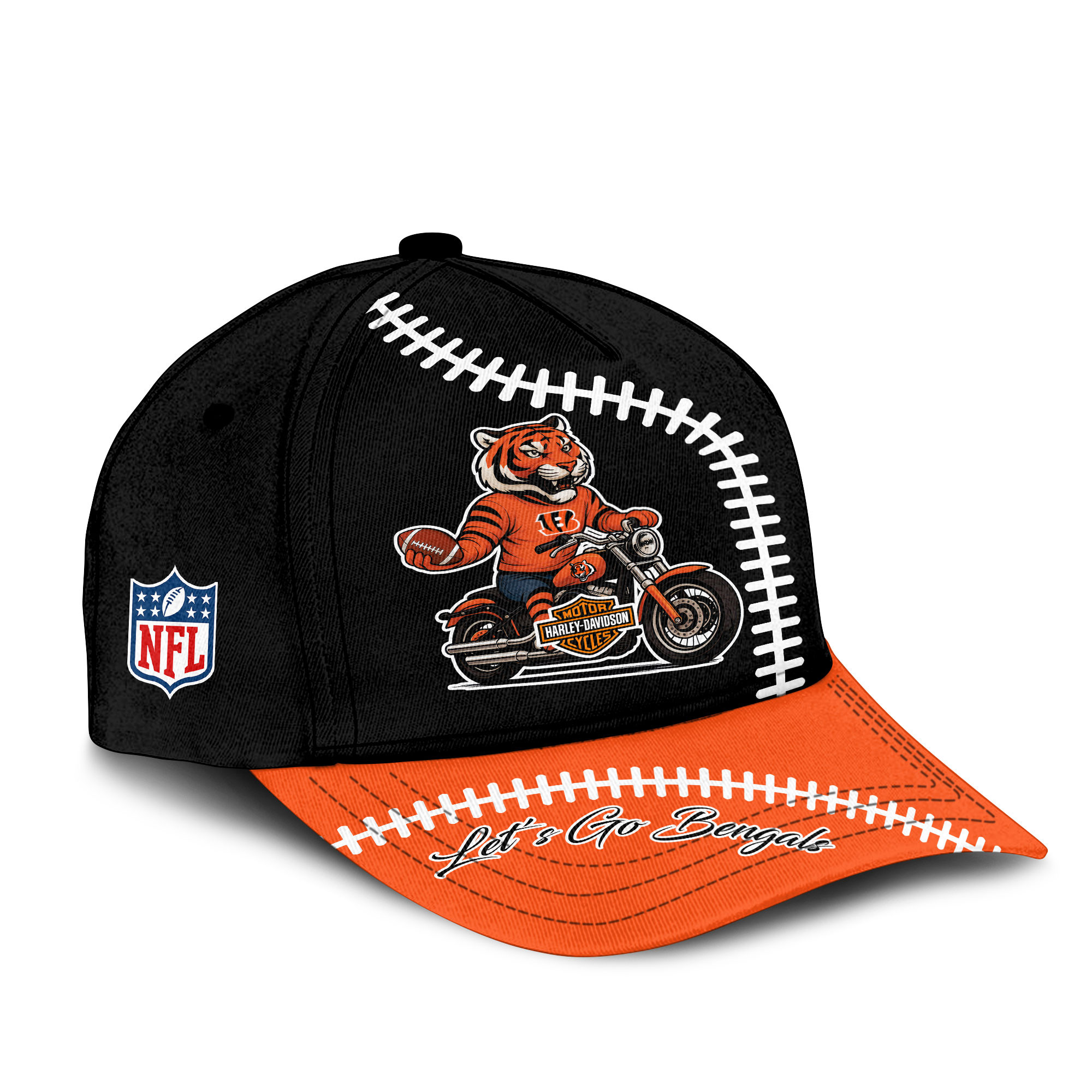 Cincinnati Bengals | Premium NFL Harley Davidson Cap - Image 2