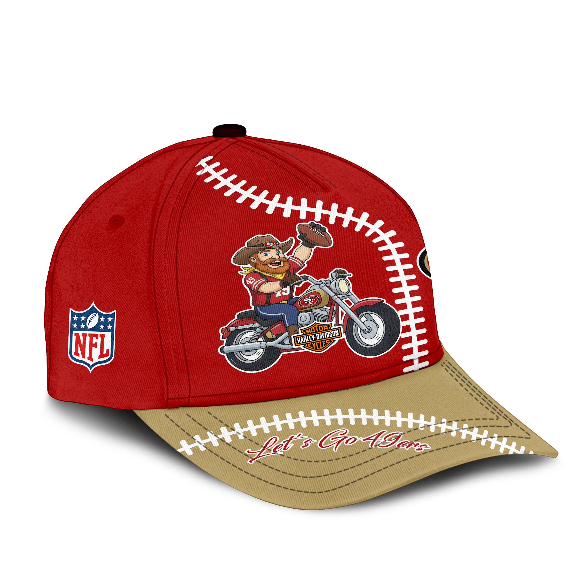 San Francisco 49ers | Premium NFL Harley Davidson Cap - Image 2