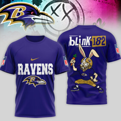 Baltimore Ravens | Premium NFL Blink-182 3D Shirt