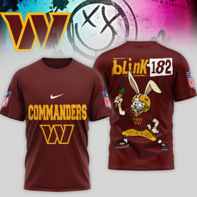 Washington Commanders | Premium NFL Blink-182 3D Shirt