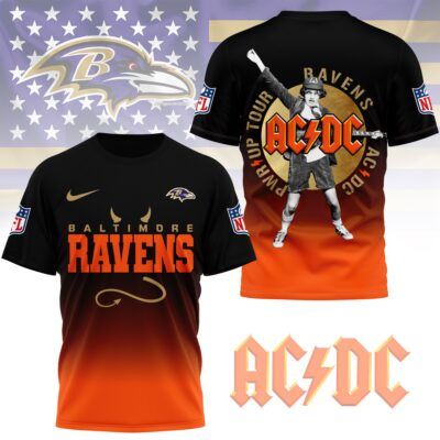 Baltimore Ravens | Premium ACDC Fan 3D Shirt
