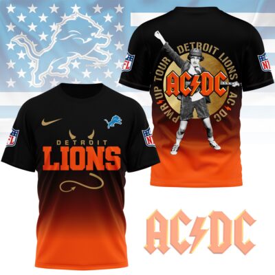 Detroit Lions | Premium ACDC Fan 3D Shirt