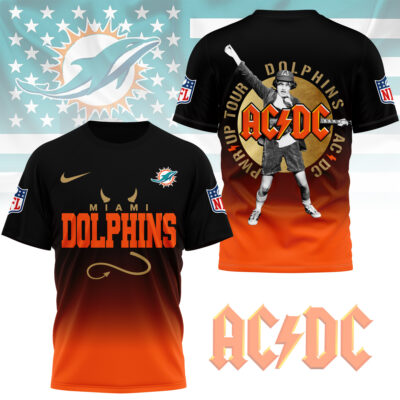 Miami Dolphins | Premium ACDC Fan 3D Shirt