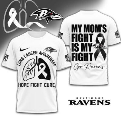 Baltimore Ravens | Premium NFL Lung Cancer 3D Shirt