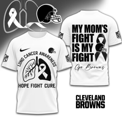 Cleveland Browns | Premium NFL Lung Cancer 3D Shirt