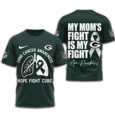 Green Bay Packers | Premium NFL Lung Cancer 3D Shirt