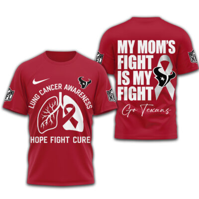 Houston Texans | Premium NFL Lung Cancer 3D Shirt