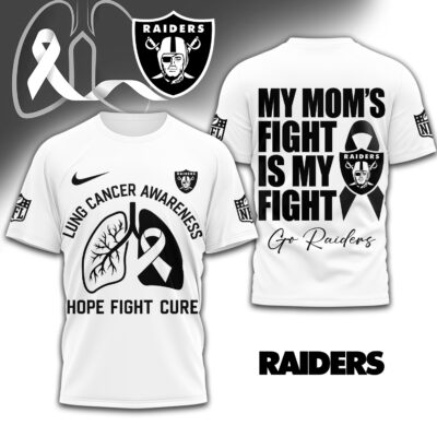 Las Vegas Raiders | Premium NFL Lung Cancer 3D Shirt