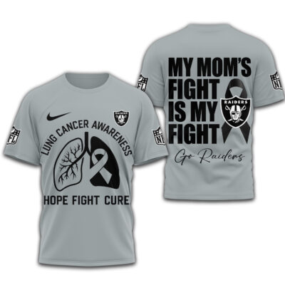 Las Vegas Raiders | Premium NFL Lung Cancer 3D Shirt