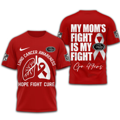 San Francisco 49ers | Premium NFL Lung Cancer 3D Shirt