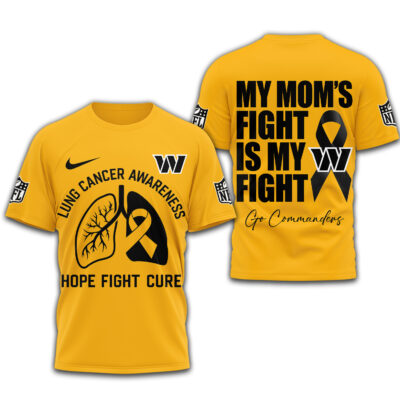 Washington Commanders | Premium NFL Lung Cancer 3D Shirt