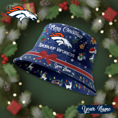 Denver Broncos | Premium NFL Merry Christmas Bucket Hat