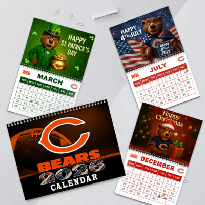 Chicago Bears | Premium NFL 2026 Wall Calendar