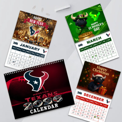 Houston Texans | Premium NFL 2026 Wall Calendar