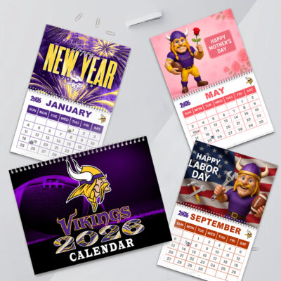 Minnesota Vikings | Premium NFL 2026 Wall Calendar