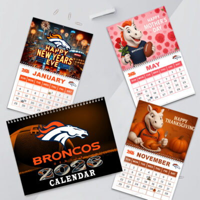 Denver Broncos | Premium NFL 2026 Wall Calendar