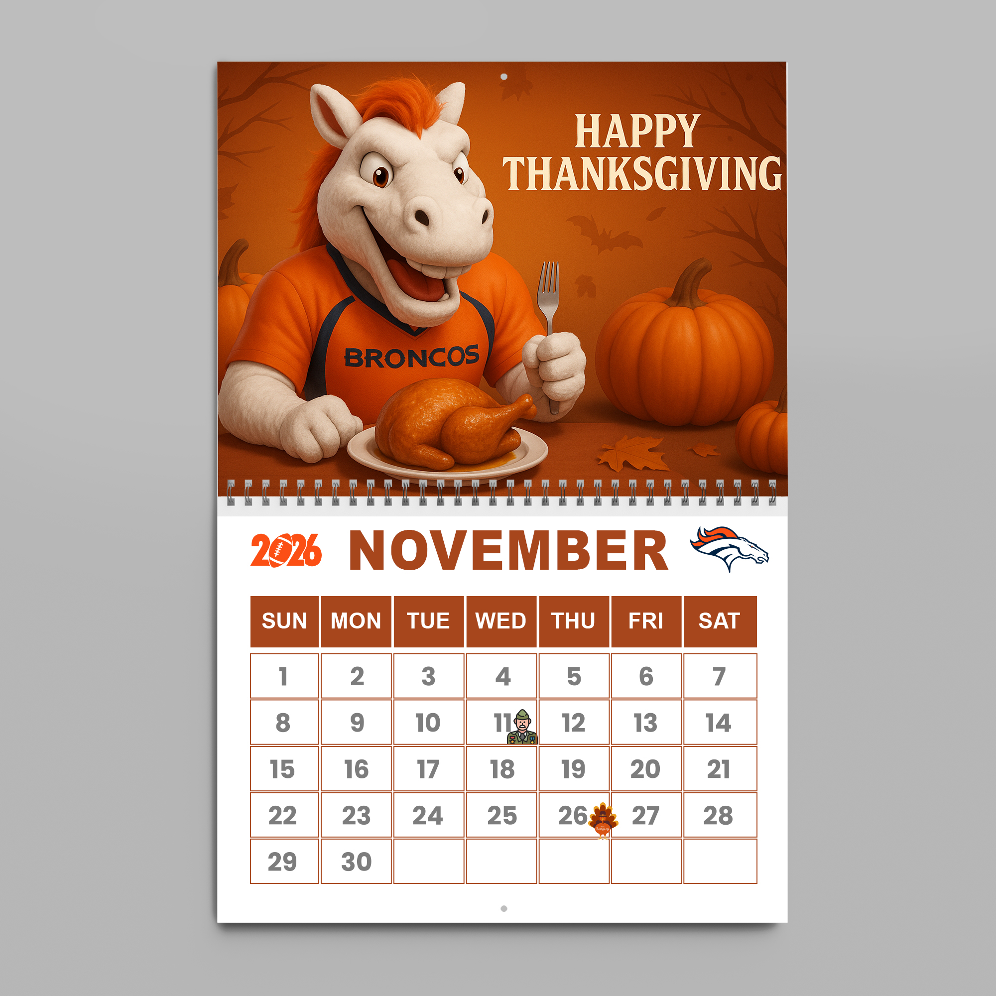 Denver Broncos | Premium NFL 2026 Wall Calendar - Image 13