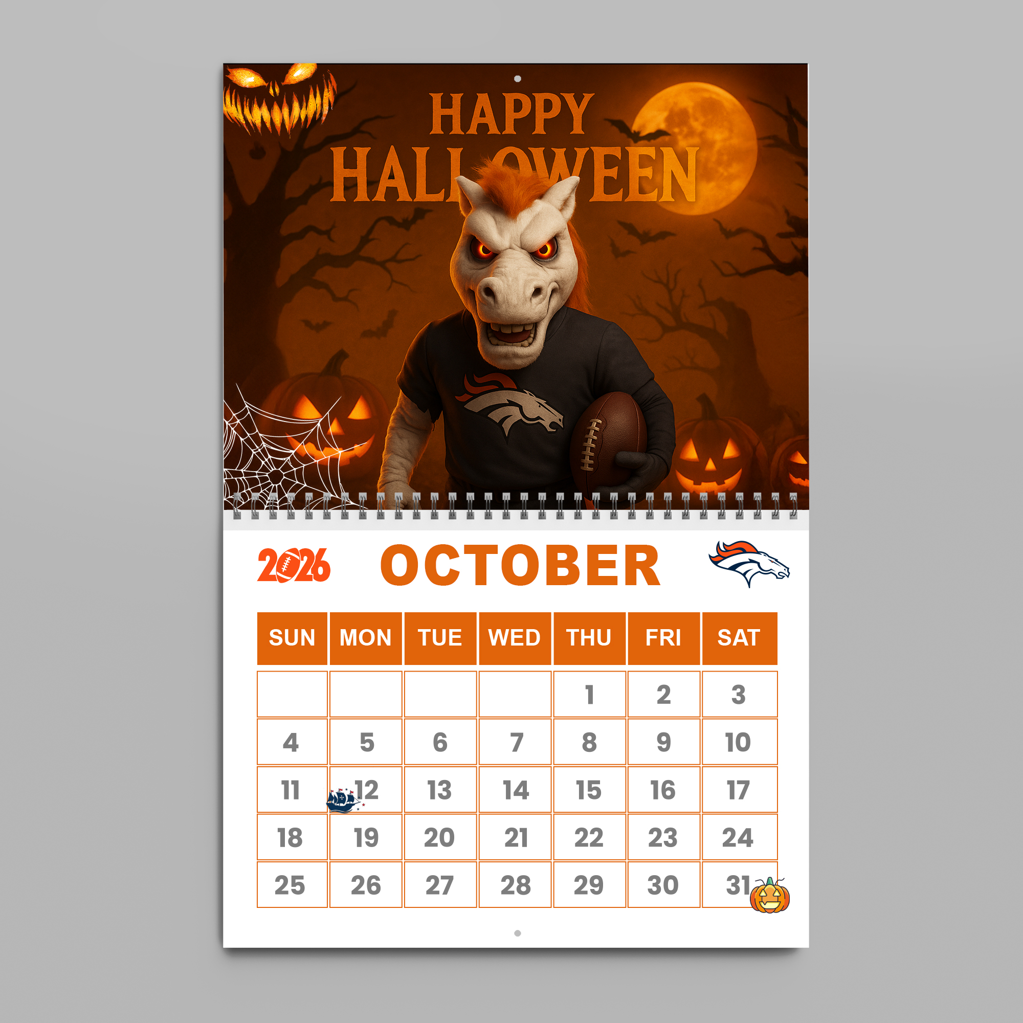 Denver Broncos | Premium NFL 2026 Wall Calendar - Image 12
