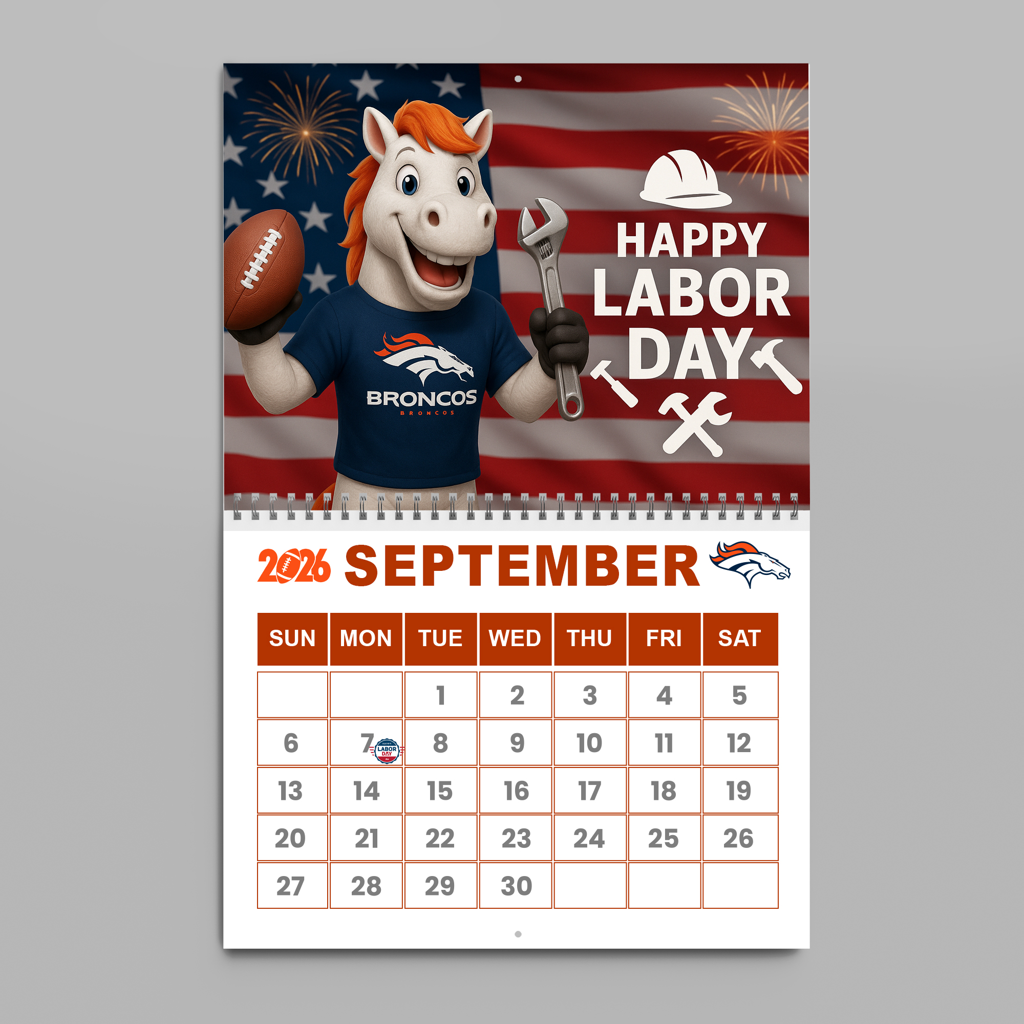 Denver Broncos | Premium NFL 2026 Wall Calendar - Image 11