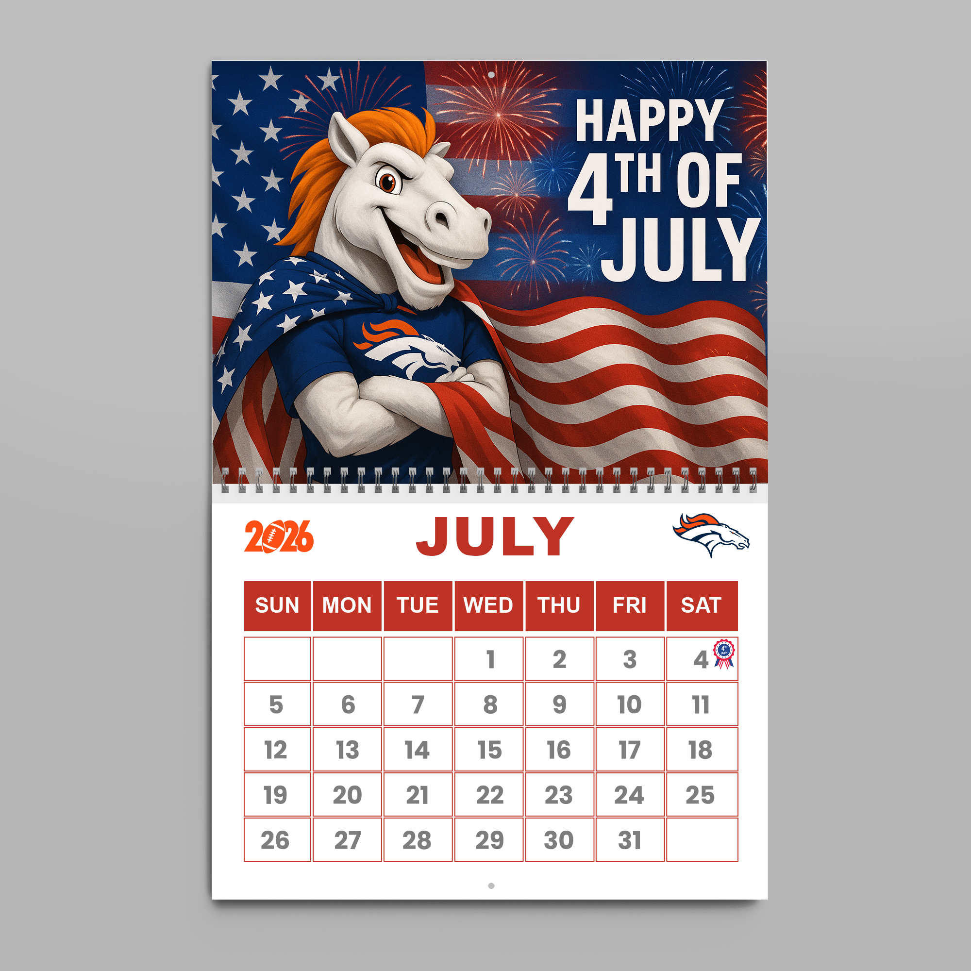Denver Broncos | Premium NFL 2026 Wall Calendar - Image 9