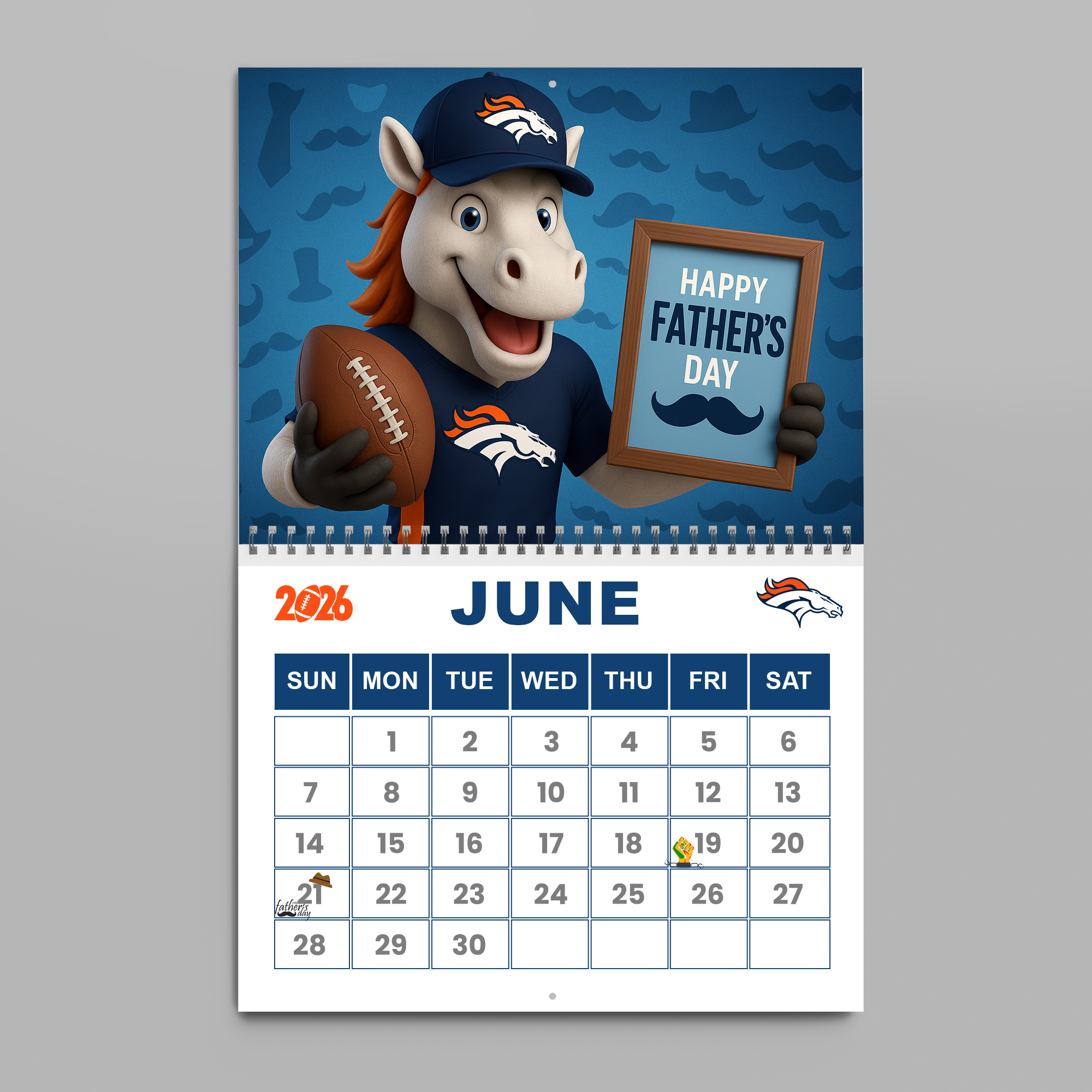 Denver Broncos | Premium NFL 2026 Wall Calendar - Image 8