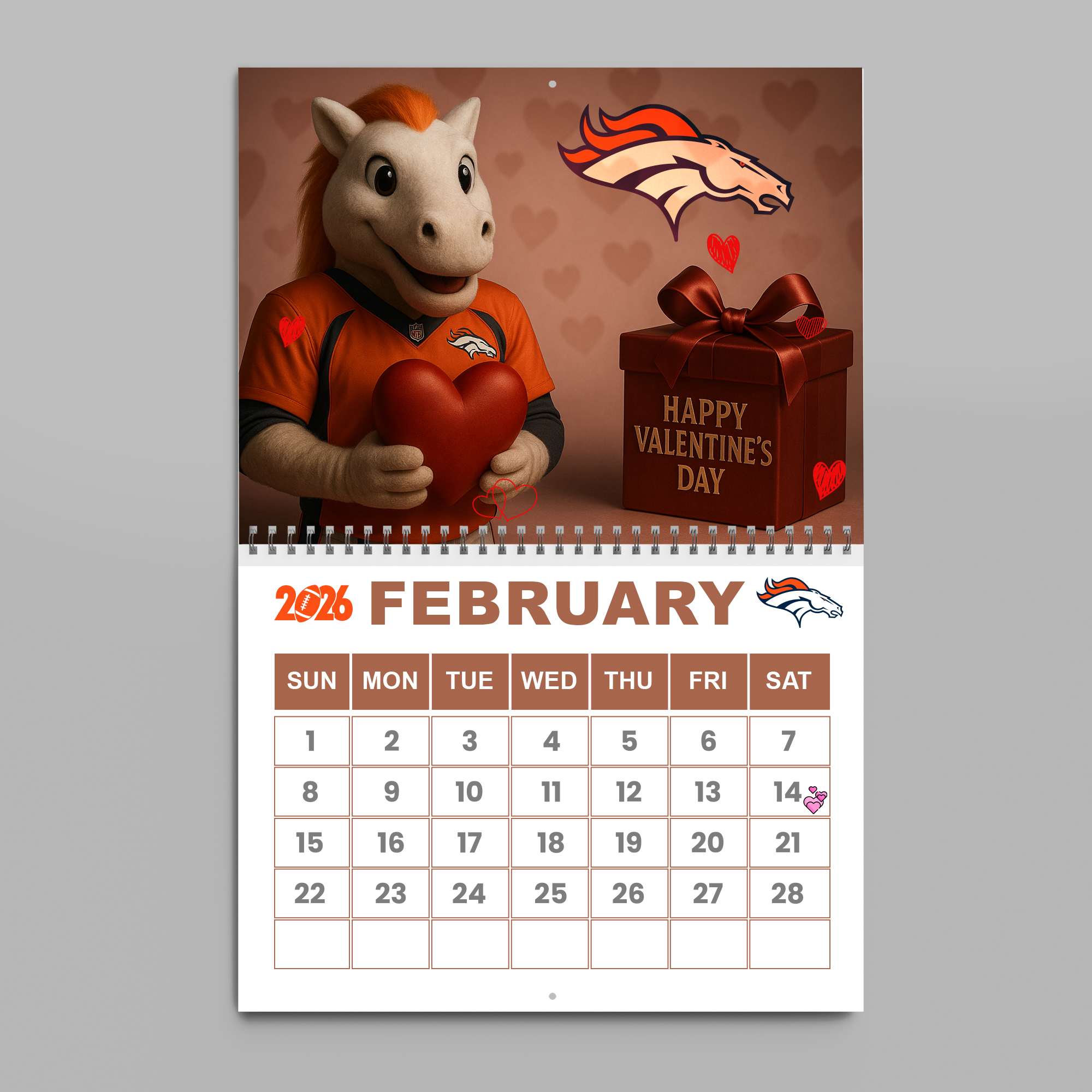Denver Broncos | Premium NFL 2026 Wall Calendar - Image 4