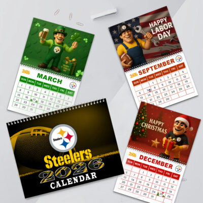 Pittsburgh Steelers | Premium NFL 2026 Wall Calendar