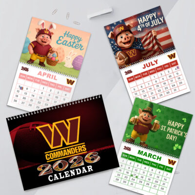 Washington Commanders | Premium NFL 2026 Wall Calendar