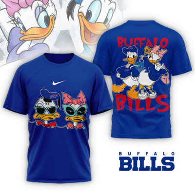 Buffalo Bills | Premium NFL Donald And Daisy 3D Shirt - Blue