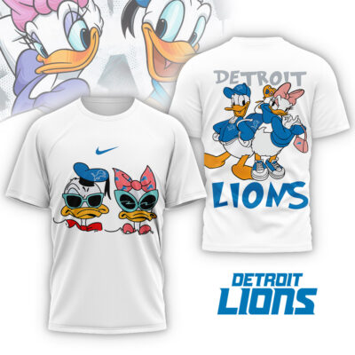 Detroit Lions | Premium NFL Donald And Daisy 3D Shirt