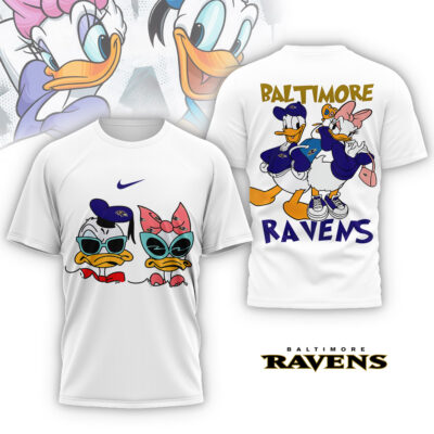 Baltimore Ravens | Premium NFL Donald And Daisy 3D Shirt