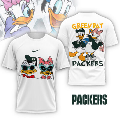 Green Bay Packers | Premium NFL Donald And Daisy 3D Shirt